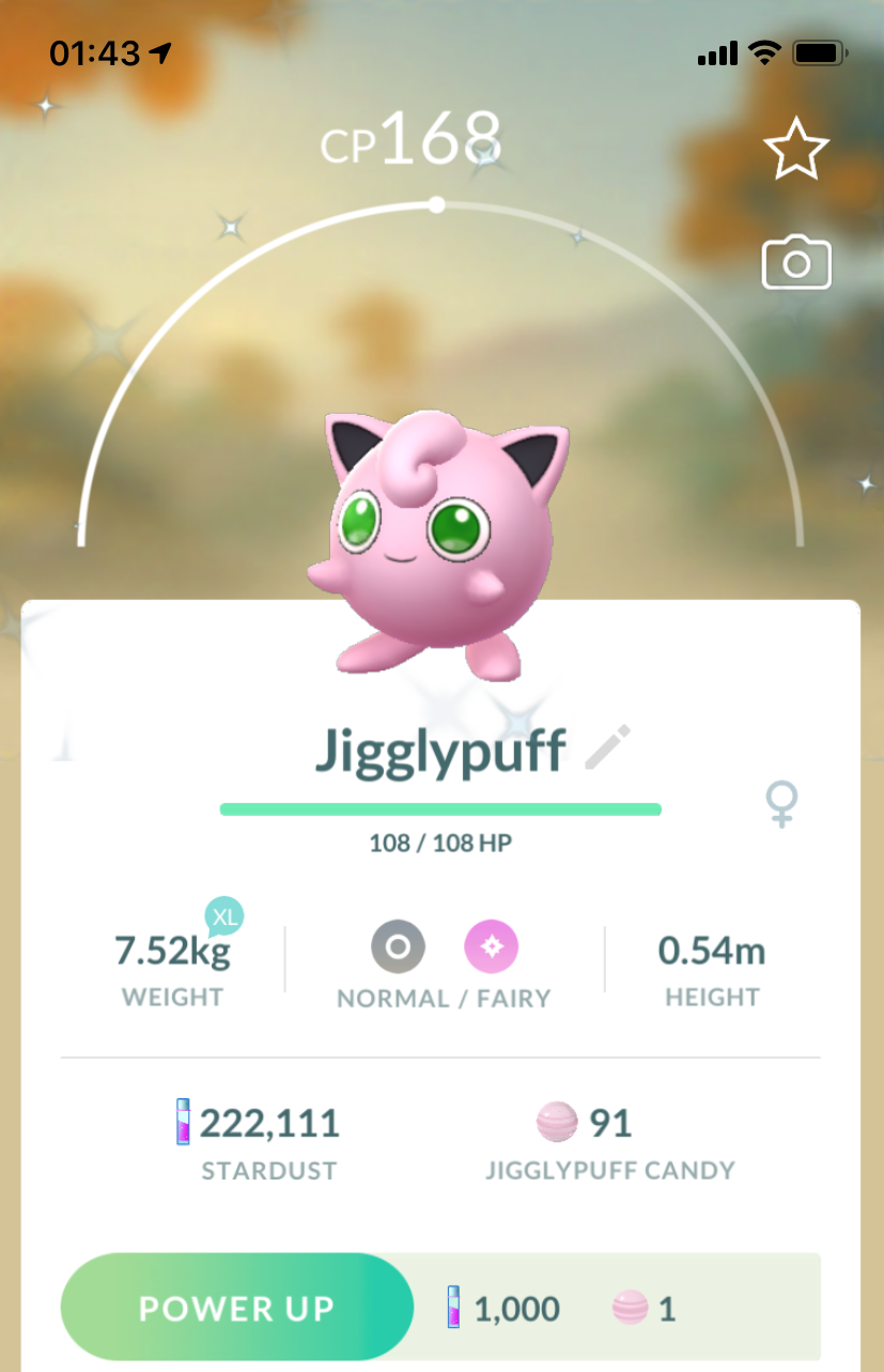 Shiny Jigglypuff - Pokemon GO Trade