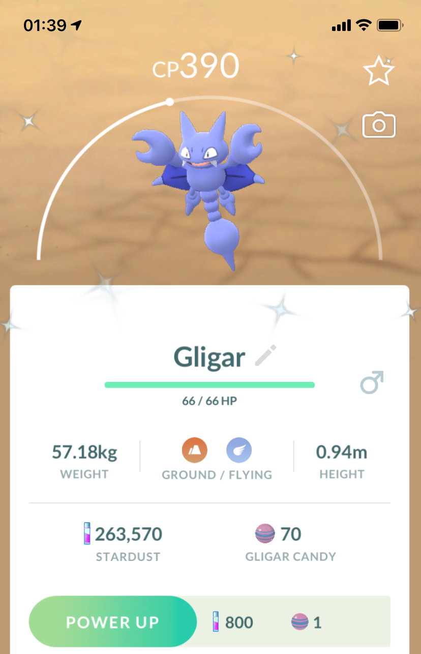 Shiny Gligar - Pokemon GO Trade