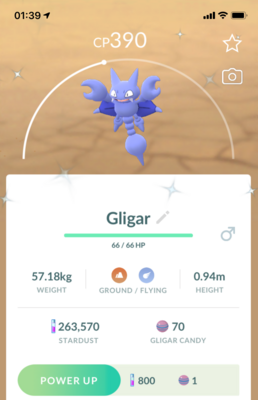 Shiny Gligar - Pokemon GO Trade