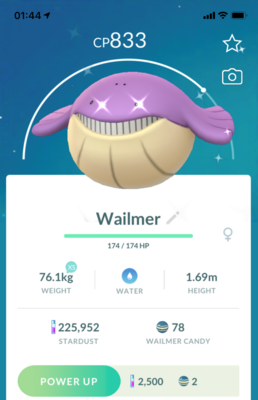 Shiny Wailmer - Pokemon GO Trade