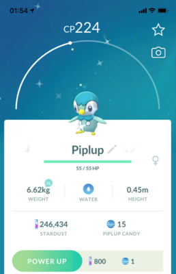 #393 - Shiny Piplup - Pokemon GO Trade