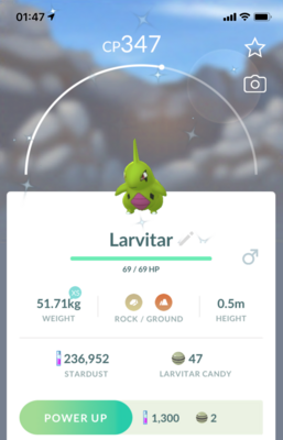 Shiny Larvitar - Pokemon GO Trade