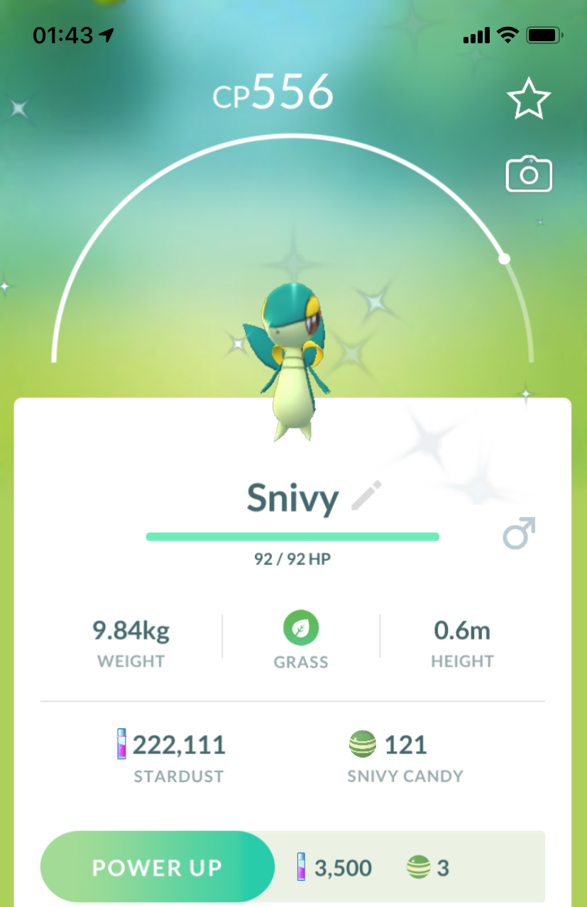 Shiny Snivy - Pokemon GO Trade