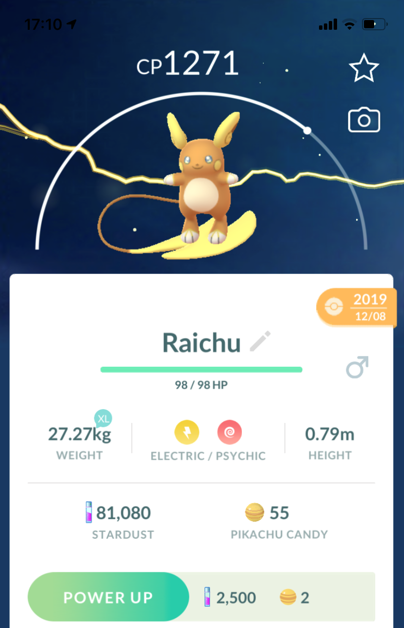 Alolan Raichu - Pokemon GO Trade