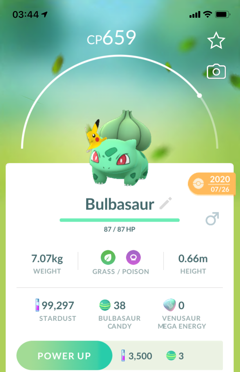 Bulbasaur Visor GO Fest 2020 - Pokemon GO Trade