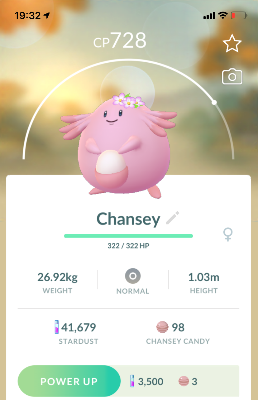 Chansey with Flowers - Pokemon GO Trade