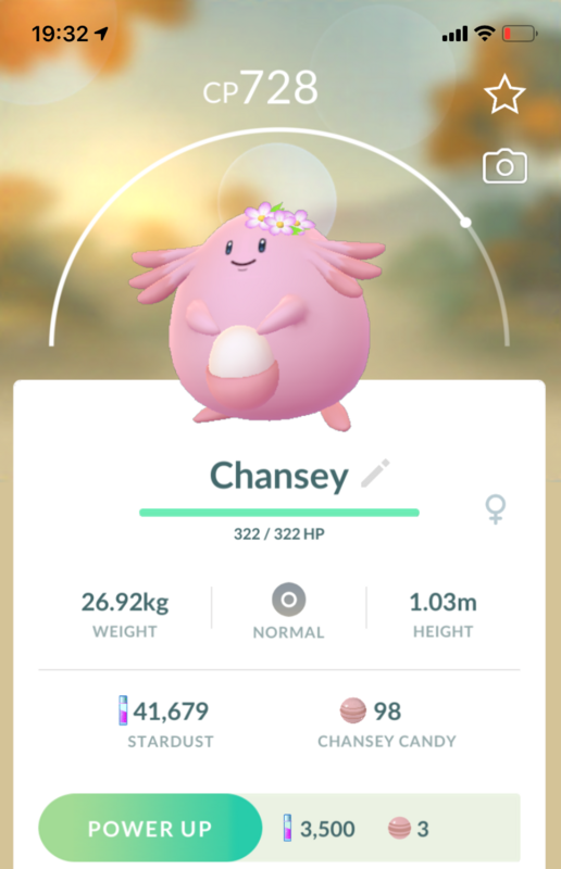 #113 - Chansey with Flowers - Pokemon GO Trade