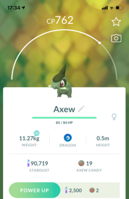 #610 - Axew - Pokemon GO Trade