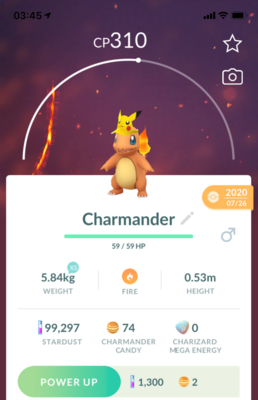 Charmander Visor GO Fest 2020 - Pokemon GO Trade