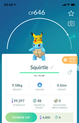 Squirtle Visor GO Fest 2020 - Pokemon GO Trade