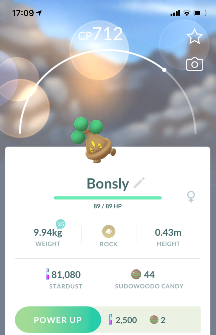 Bonsly Trade - Pokemon GO Trade