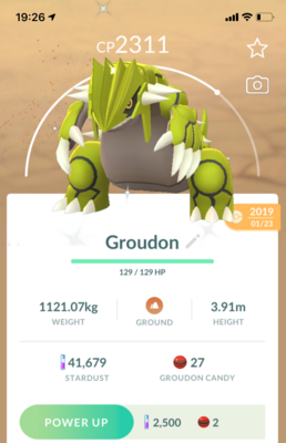 Shiny Groudon - Pokemon GO Trade