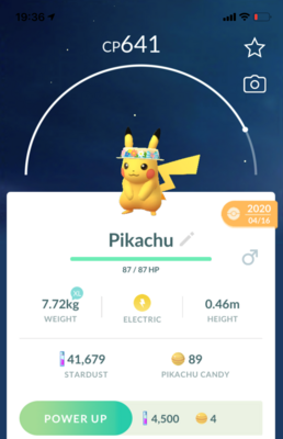 #025 - Pikachu Crown of Flowers - Pokemon GO Trade