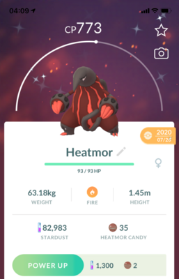 Shiny Heatmor - Pokemon GO Trade