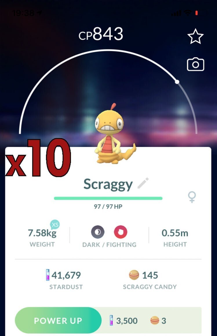 Scraggy [x10] - Pokemon GO Trade