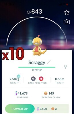 Scraggy [x10] - Pokemon GO Trade