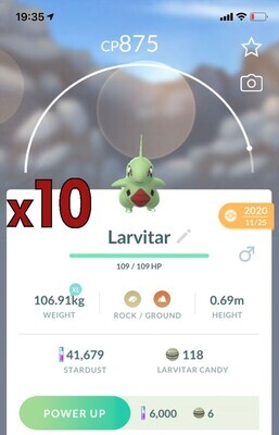 #246 - Larvitar [x10] - Pokemon GO Trade