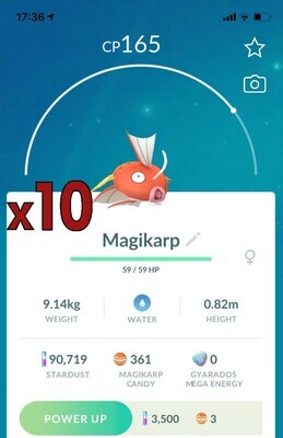 Magikarp [x10] - Pokemon GO Trade