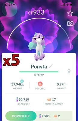 Galarian Ponyta [x5] - Pokemon GO Trade