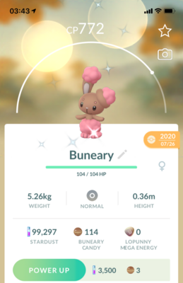 Shiny Buneary - Pokemon GO Trade