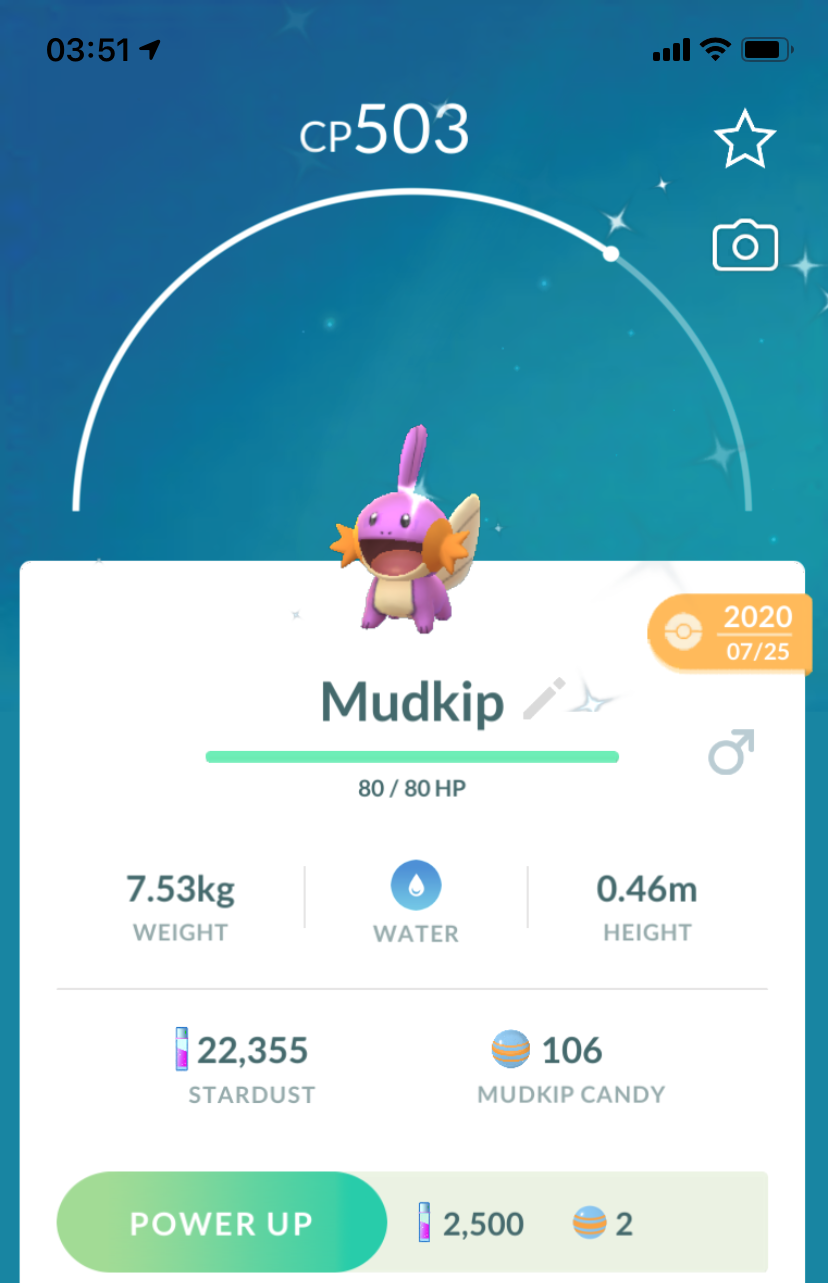 Shiny Mudkip - Pokemon GO Trade