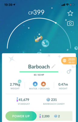 Shiny Barboach - Pokemon GO Trade