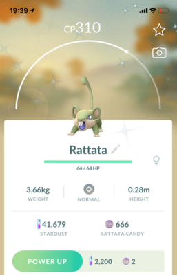 Shiny Rattata - Pokemon GO Trade