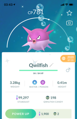 Shiny Qwilfish - Pokemon GO Trade