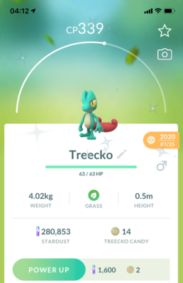 Shiny Treecko - Pokemon GO Trade