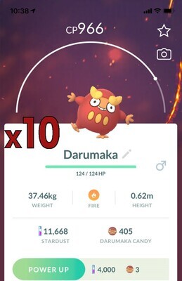 #554 - Darumaka [x10] - Pokemon GO Trade