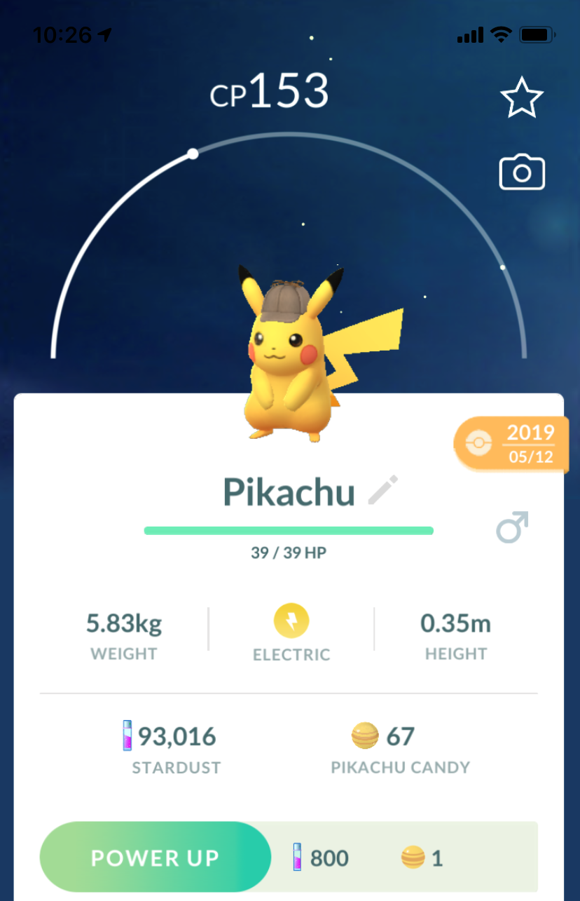 Detective Pikachu 2019 (Guaranteed Lucky) - Pokemon GO Trade