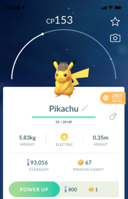 Detective Pikachu 2019 (Guaranteed Lucky) - Pokemon GO Trade