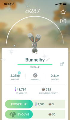 Shiny Bunnelby - Pokemon GO Trade