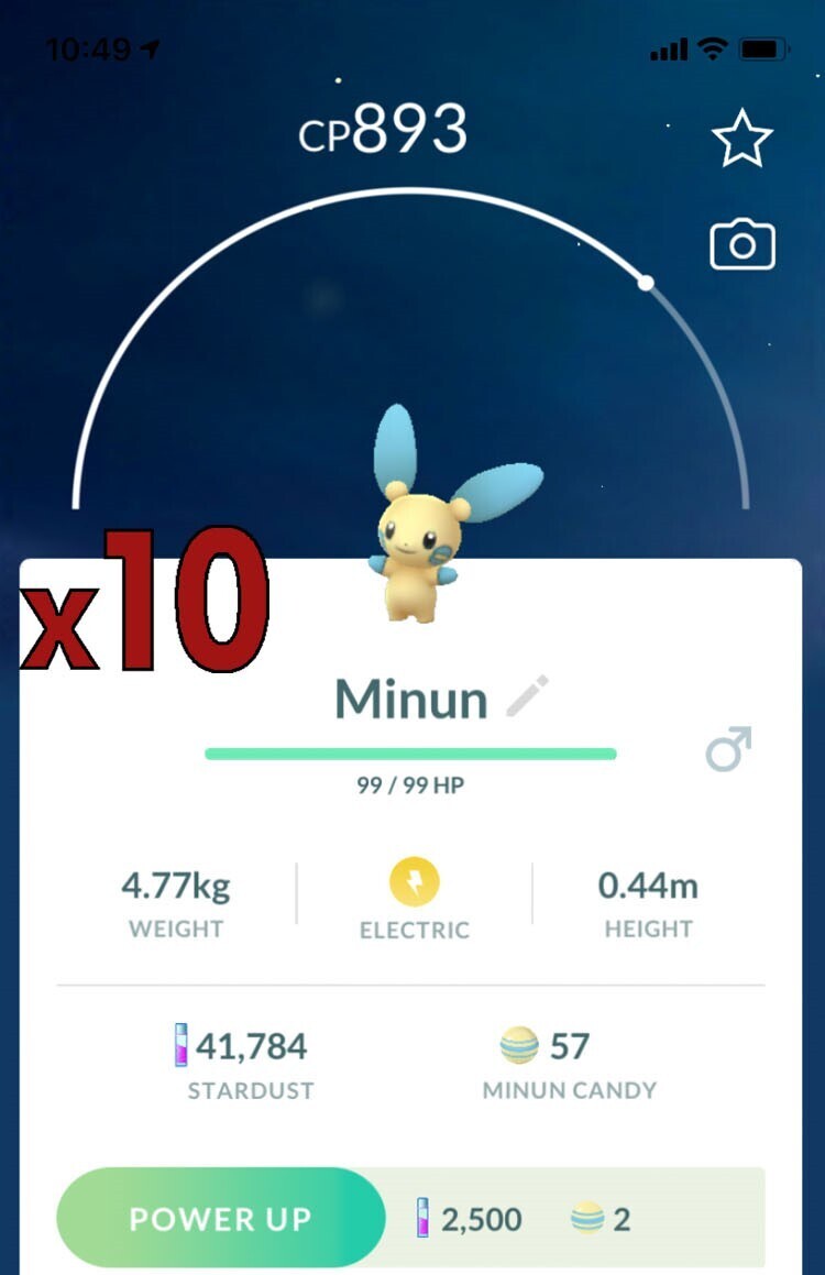 Minun [x10] - Pokemon GO Trade
