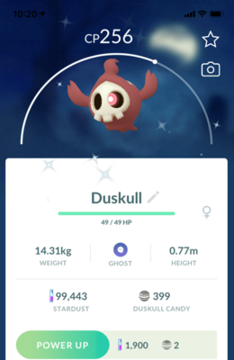 Shiny Duskull - Pokemon GO Trade