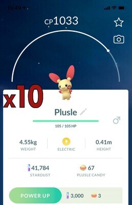 Plusle [x10] - Pokemon GO Trade