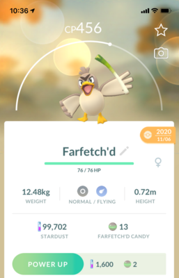 Farfetch&#39;d Trade - Pokemon GO Trade