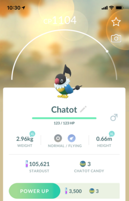 Chatot Trade - Pokemon GO Trade