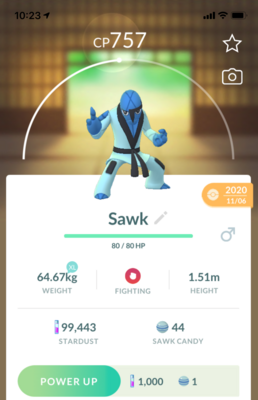 Sawk - Pokemon GO Trade