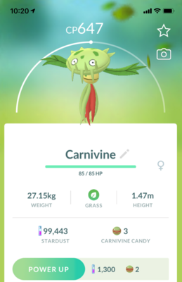 #455 - Carnivine - Pokemon GO Trade