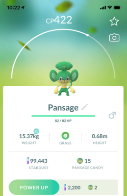 #511 - Pansage - Pokemon GO Trade