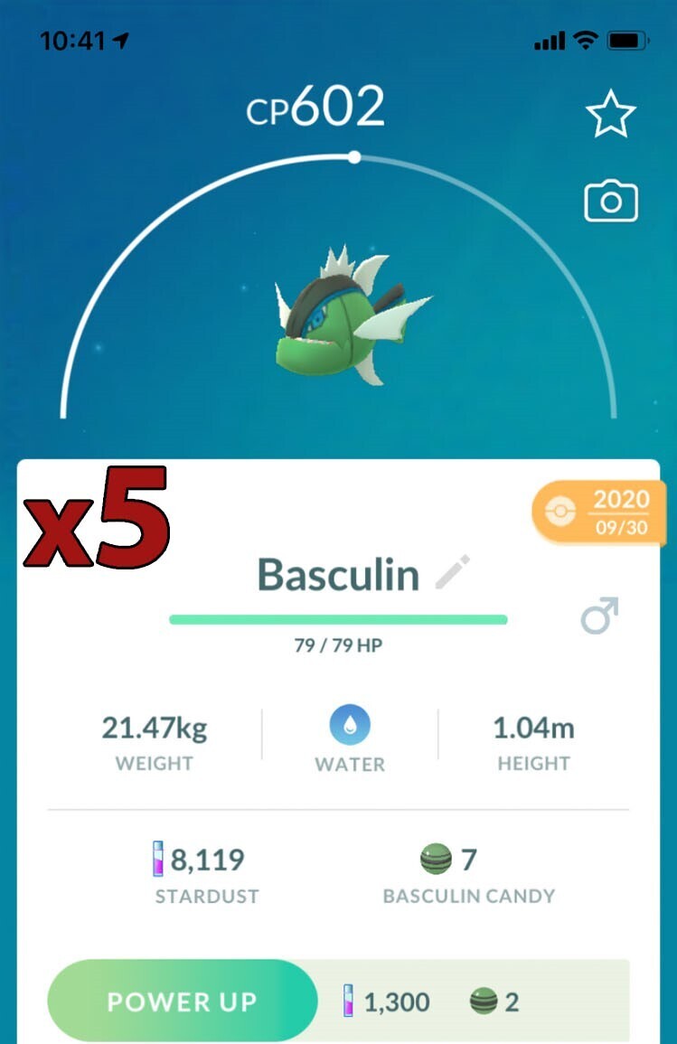 Basculin Blue Striped [x5] - Pokemon GO Trade