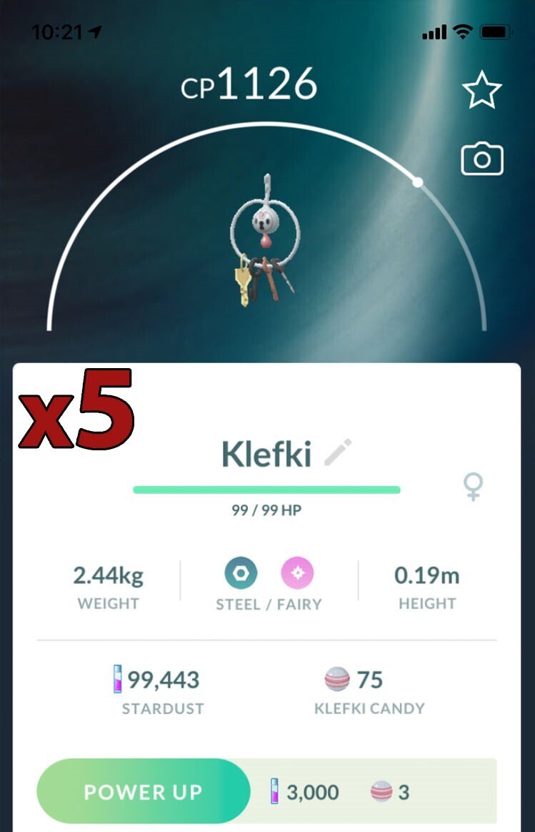 Klefki [x5] - Pokemon GO Trade