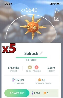Solrock [x5] - Pokemon GO Trade
