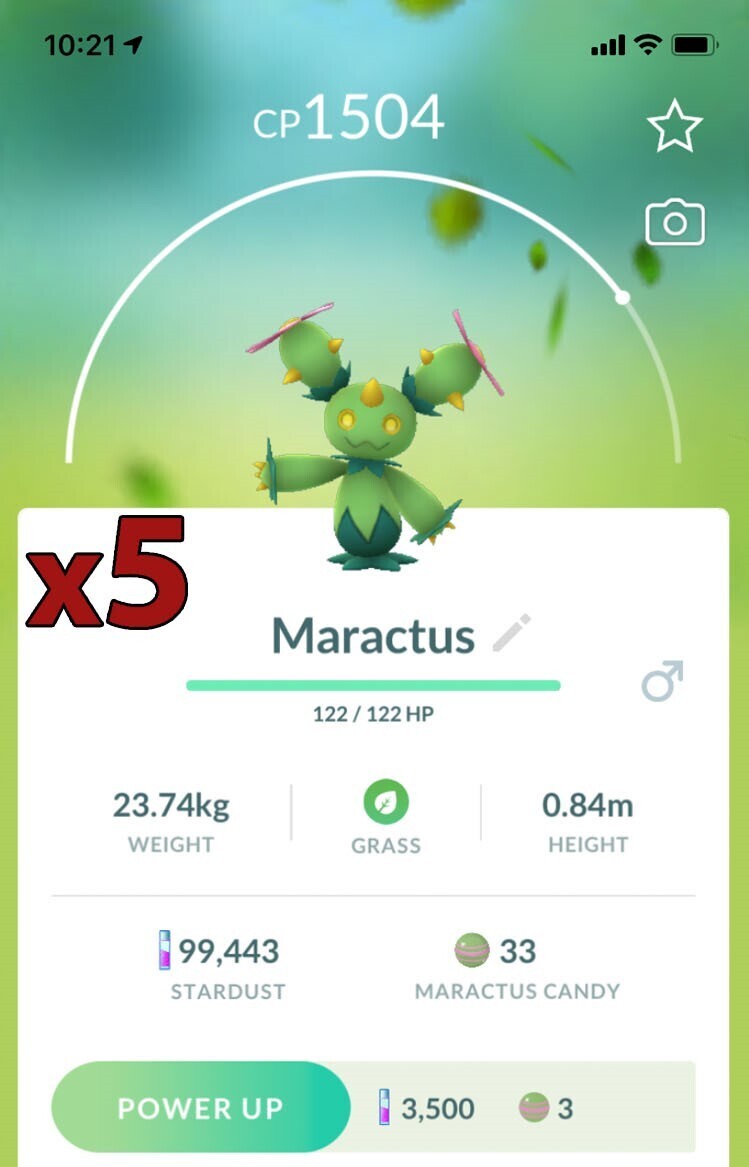 Maractus [x5] - Pokemon GO Trade
