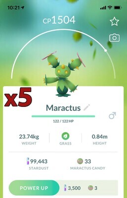 Maractus [x5] - Pokemon GO Trade
