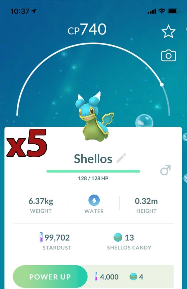 Shellos East Sea [x5] - Pokemon GO Trade