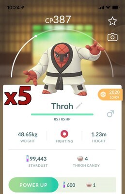 #538 - Throh [x5] - Pokemon GO Trade