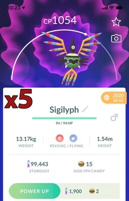 Sigilyph [x5] - Pokemon GO Trade