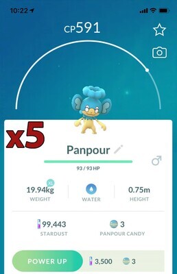 Panpour [x5] - Pokemon GO Trade